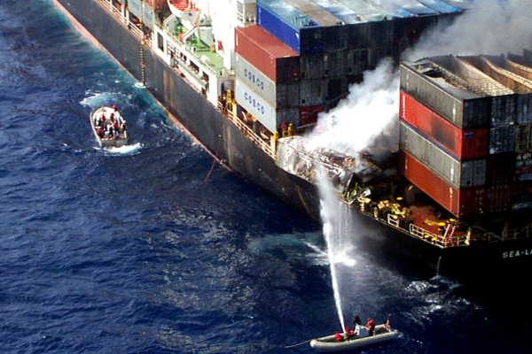 Container Ship Fire